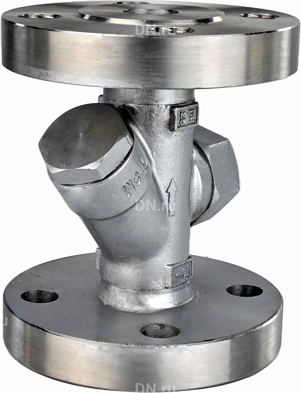 Конденсатоотводчик термодинамический ST3232M-F Ду25 Ру63 с фильтром, нержавеющая сталь, фланцевый