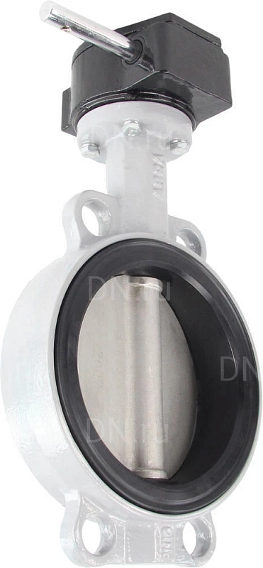 Затвор дисковый поворотный ABRA BUV-VF863D Ду200 Ру16 межфланцевый, корпус - чугун GG25, диск - нержавеющая сталь AISI 316, уплотнение - NBR, с редуктором
